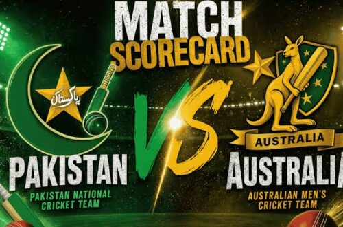 Pakistan National Cricket Team Vs Australian Men's Cricket Team Match Scorecard